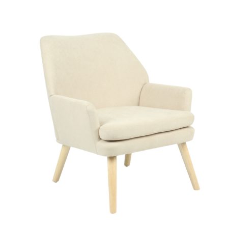 Кресло Харви бежевый деревянные ножки