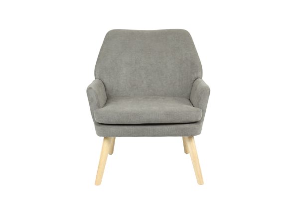 Кресло Харви серый деревянные ножки — изображение 3