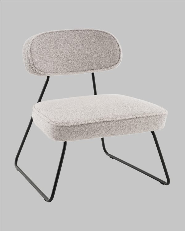 Кресло Kate new ткань букле светло-серый — изображение 2