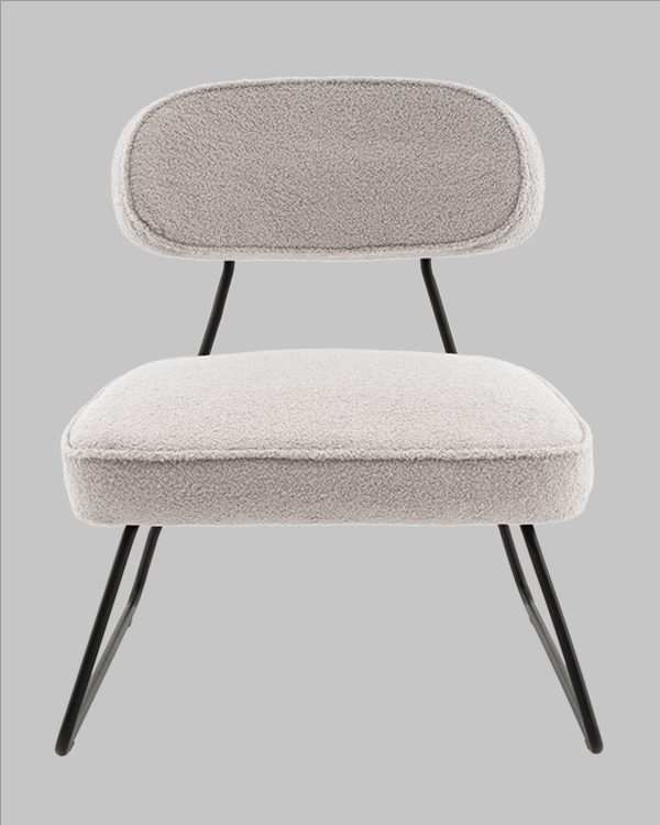 Кресло Kate new ткань букле светло-серый — изображение 3