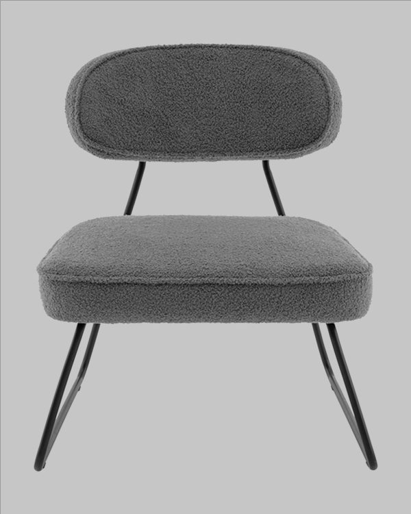 Кресло Kate new ткань букле темно-серый — изображение 2