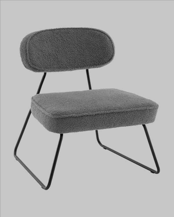 Кресло Kate new ткань букле темно-серый — изображение 3