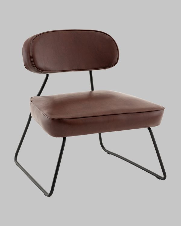 Кресло Kate new ткань экокожа бордово-коричневый — изображение 2