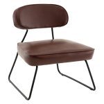 Кресло Kate new ткань экокожа бордово-коричневый