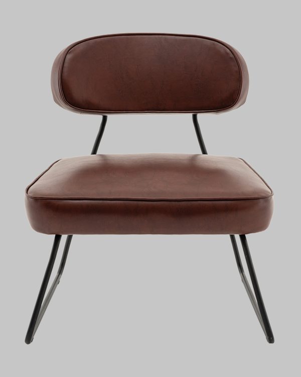 Кресло Kate new ткань экокожа бордово-коричневый — изображение 3