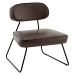 Кресло Kate new ткань экокожа коричневый