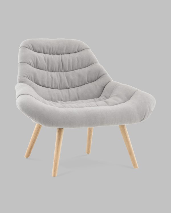 Кресло Олби Страйпс светло-серый — изображение 2