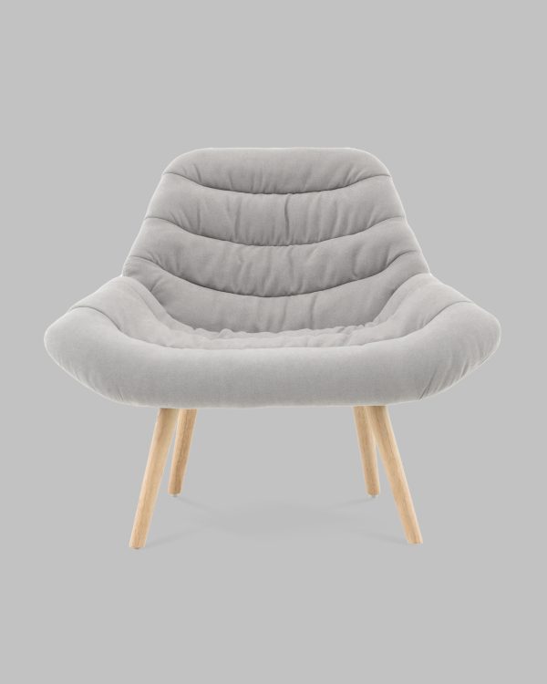 Кресло Олби Страйпс светло-серый — изображение 3