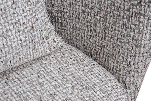 Кресло Verona вращающееся, шенилл серый Seppia-SER/бронза 70*77*80см — изображение 5