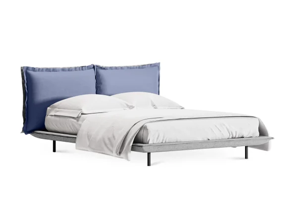 Кровать Barcelona голубой, светло-серый — изображение 2
