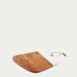 Macy большая сервировочная доска из бежевого мрамора и дерева