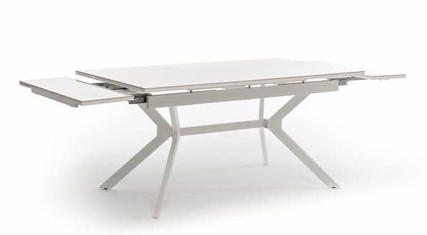 "Меркурий" стол интерьерный раздвижной обеденный из керамики