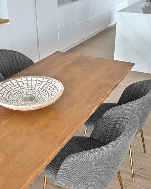 Настенная панель Mely из массива дерева альбиция белая Ø 50 см — изображение 3