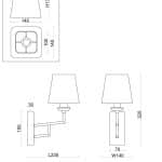 Настенный светильник (бра) Freya FR5266WL-01CH