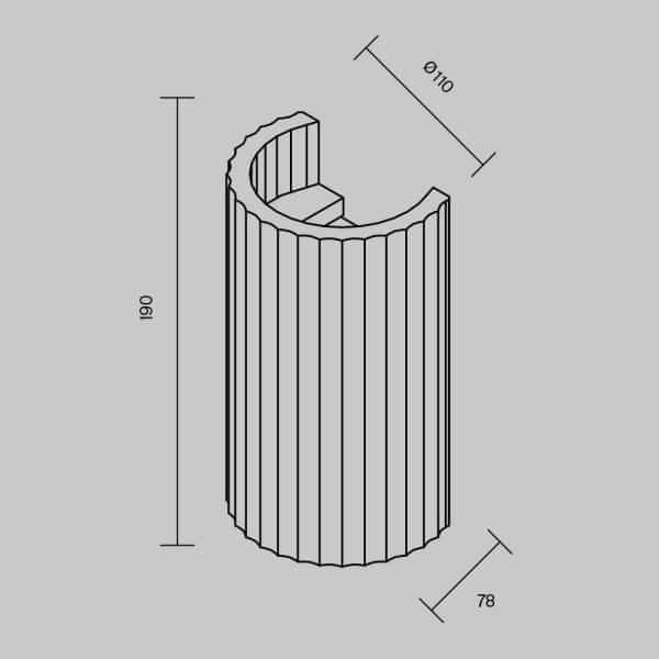 Настенный светильник (бра) Technical C124WL-GU10-02-W — изображение 5