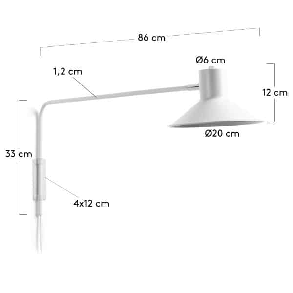 Настенный светильник Plass белый — изображение 4