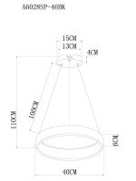 Подвесная люстра Arte Lamp ALGEDI A6028SP-46BK — изображение 4