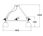 Подвесная люстра Arte Lamp GEMELLI A2150SP-5WG — изображение 4