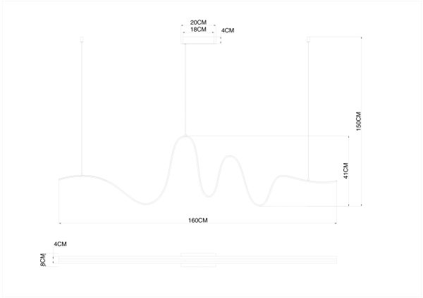 Подвесная люстра Divinare STARK 1926/01 SP-34 — изображение 3