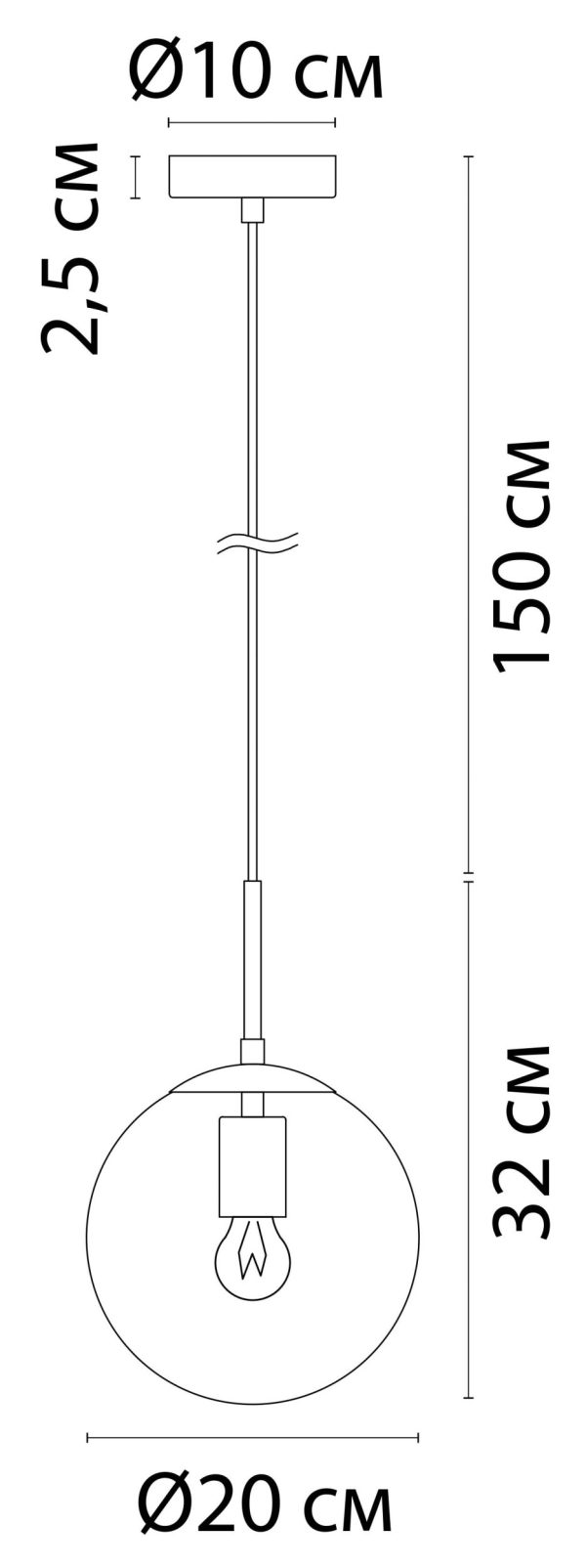 Подвесной светильник Arte Lamp VOLARE A1920SP-1GO — изображение 4