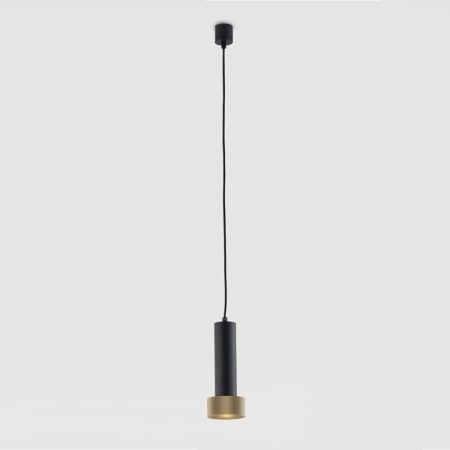 Подвесной светильник Focus черный - золотой