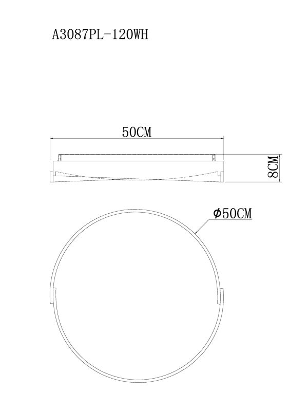 Потолочный светильник Arte Lamp ZIBAL A3087PL-120WH — изображение 2