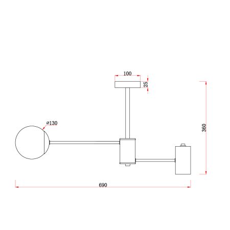 Потолочный светильник Freya FR5325CL-03BS