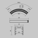 Профиль Led Strip ALM-3535R-B-D-90°-0.3M — изображение 2