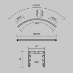 Профиль Led Strip ALM-3535R-B-D-90°-1.5M — изображение 2