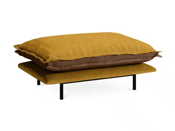 Пуф Barcelona коричневый, желтый — изображение 2