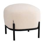 Пуф Стоун букле Fluffy молочный