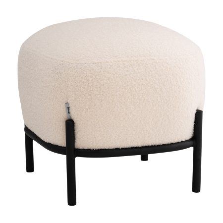 Пуф Стоун букле Fluffy молочный