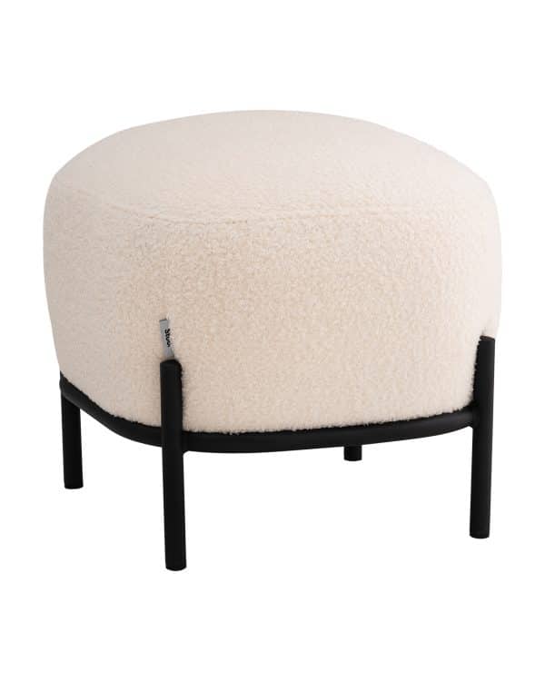 Пуф Стоун букле Fluffy молочный