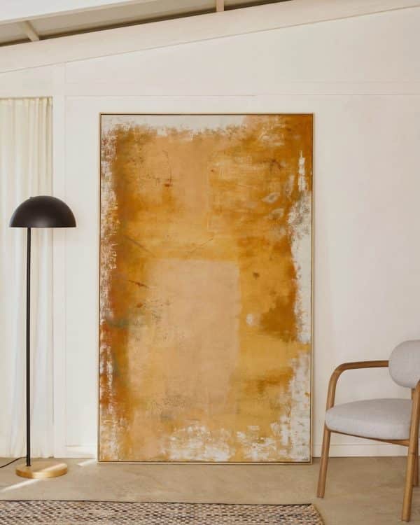 Selnar Абстрактная желтая картина 200 х 120 см — изображение 2