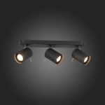 Хром/Черный GU10 LED 3*3W Потолочные светильники