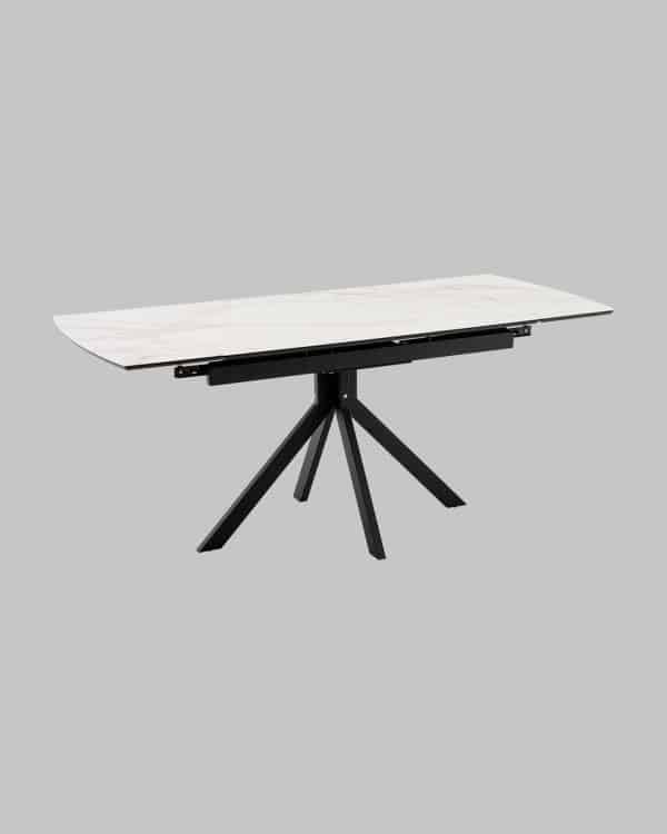 Стол Галац 120*80 см столешница стекло белое — изображение 2