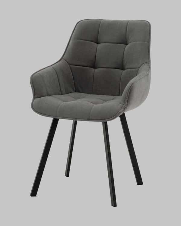 Стул Амальри велюр светло-серый — изображение 3