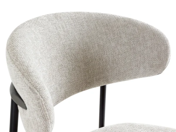 Стул барный ARIA черный, светло-серый — изображение 4