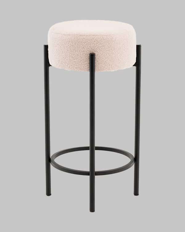 Стул барный Беккет букле бежевый — изображение 3