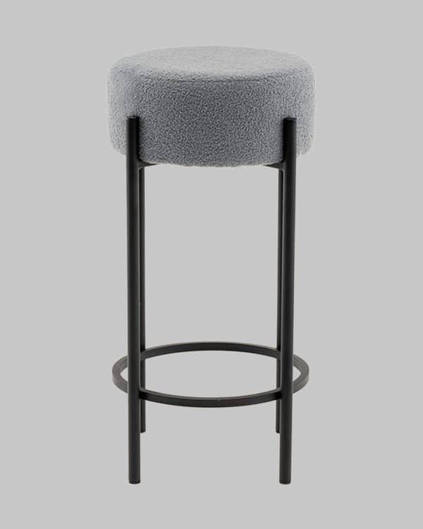 Стул барный Беккет букле светло-серый — изображение 2