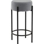 Стул барный Беккет букле светло-серый