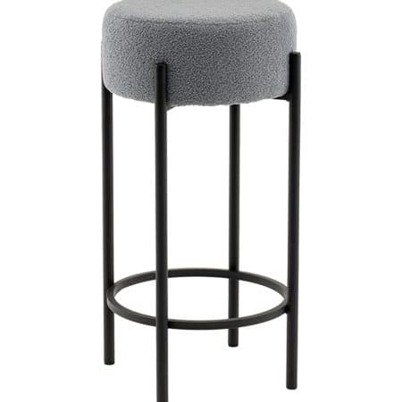 Стул барный Беккет букле светло-серый