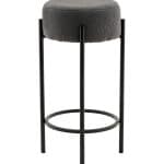 Стул барный Беккет букле темно-серый