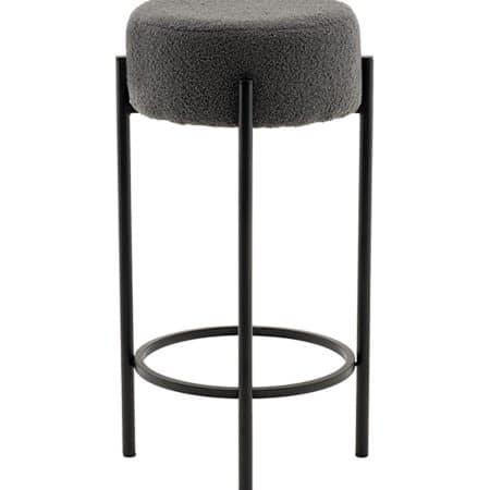 Стул барный Беккет букле темно-серый