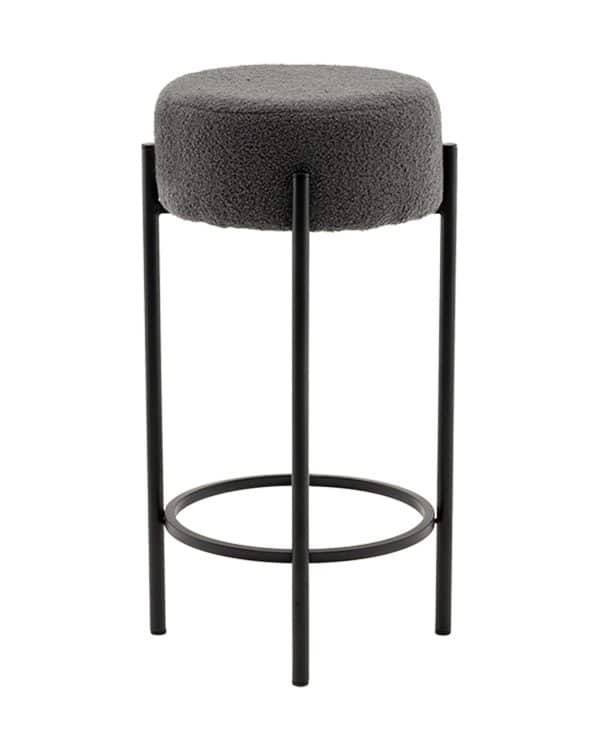 Стул барный Беккет букле темно-серый