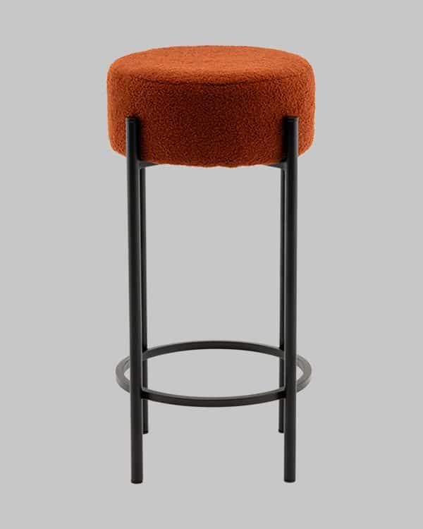 Стул барный Беккет букле терракотовый — изображение 2