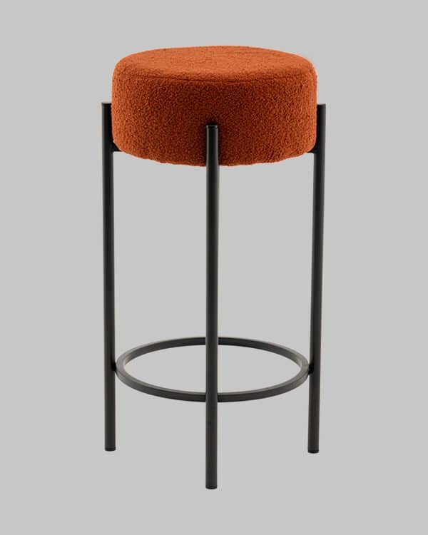 Стул барный Беккет букле терракотовый — изображение 3