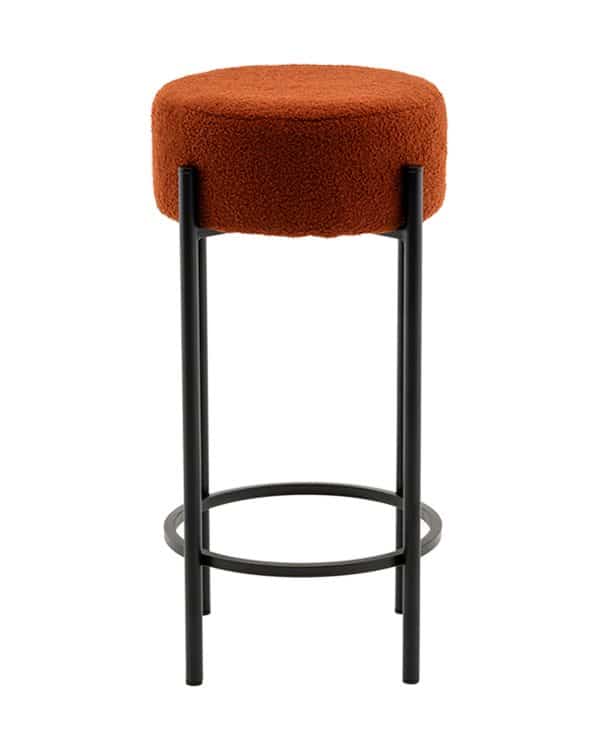 Стул барный Беккет букле терракотовый