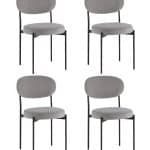 Стул Бриф DD велюр серый 4 шт.