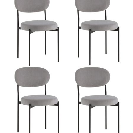 Стул Бриф DD велюр серый 4 шт.